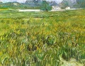 Wheat Field at Auvers with White House Vincent van Gogh